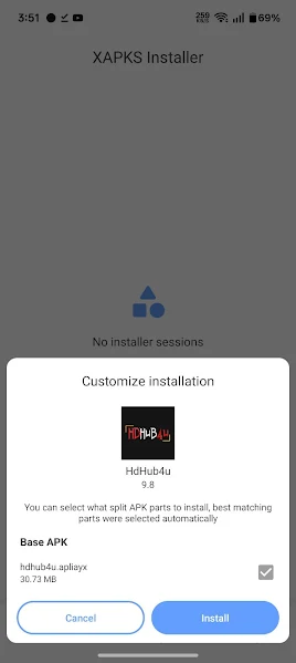 Screenshot of HdHub4u