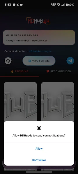 Screenshot of HdHub4u Download