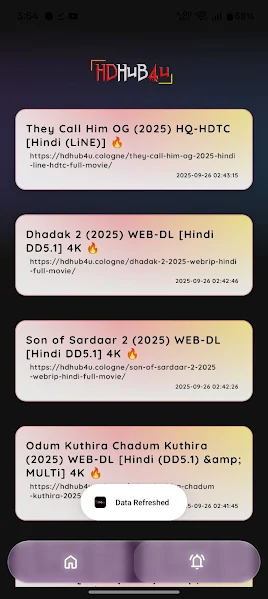 Screenshot of HdHub4u Series